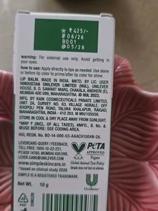 Simple Barrier Repair Hydrating Lip Balm