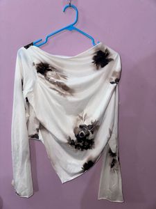 Floral Print Long Sleeve Top