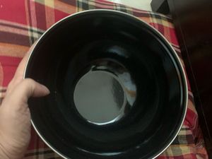 Decorative Black salad bowl