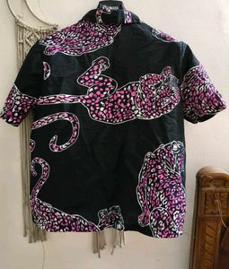 Zudio Printed Short Sleeve Shirt L