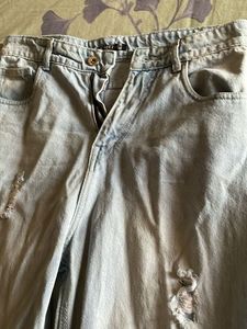 Ripped Wide Leg Jeans