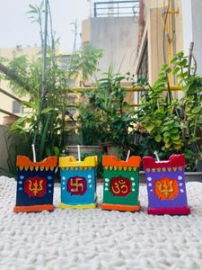 Hand-Painted Decorative Diwali Candles