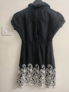Black dress With Embroidery