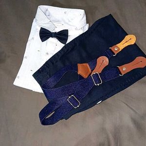 Boys Shirt, Suspenders &amp; Bow Tie