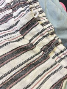 White Striped Baggy Pants