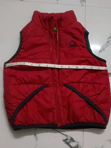 Benetton Red Padded Vest