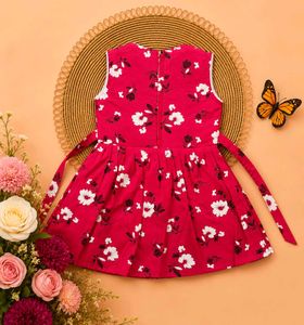 Cute Floral Print Baby Girl Dress