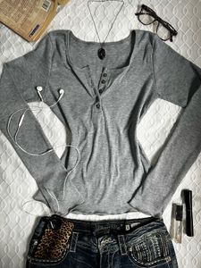 Elena Inspired Henley Top 🗝️- NEW