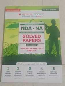 Oswaal Books NDA/NA Solved Papers