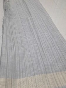 Elegant Grey Saree material