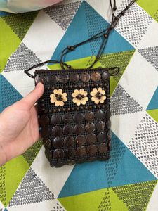 Bohemian Coconut Shell Crossbody Bag
