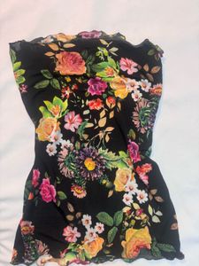 Floral semi sheer Tube Top