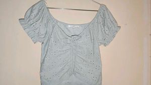 Cute Light Blue Top