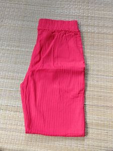 Red Colour Pencil Pant