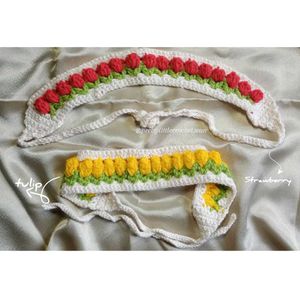 Handmade Crochet Baby Headbands (2 pc)
