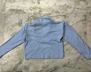 Light Blue Long Sleeve Top