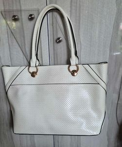 Chic White Tote Bag