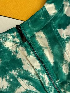 Calvin Klein Green/White Dress