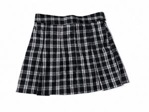 Pleated Plaid Mini Skirt