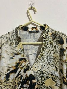 Stylish Animal Print Blouse