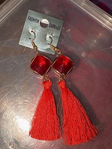 Bohemian Tassel &amp; Gemstone Earrings