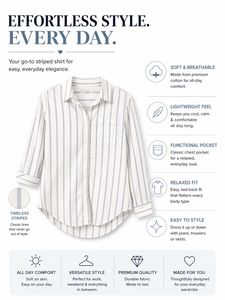 Effortless Striped Button-Down Shirt