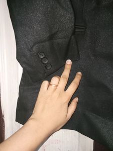 Cort Pant Black Colour One Pice Suit For Men