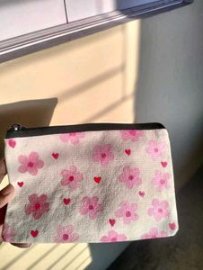 Cute Floral Pouch with free phone cover paper