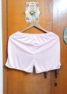 Lace Trimmed Pink Lingerie 2piece Set