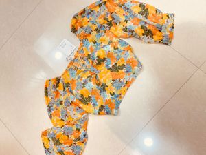 FLASH SALE‼️ Floral Print Coord Set - Size L to XL