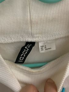 h and m White  Sweatshirt