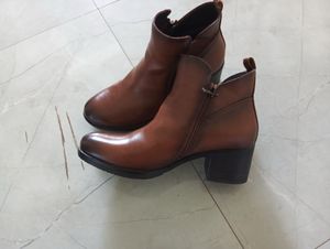 Brown Leather Ankle Boots