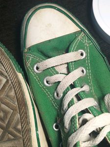 Green Canvas Sneakers