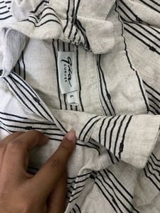 Striped Button-Down Shirt