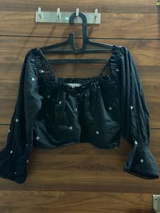 Black off shoulder Top