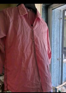 Stylish Pink Button-Up Shirt