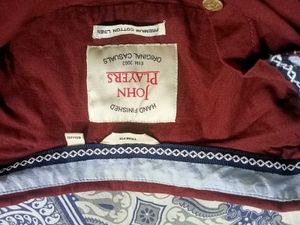 John Players Cotton Linen Shirt