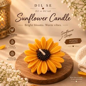 Sunflower Shaped Scented Candle