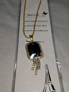 Elegant Black Stone Necklace