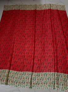 Red Silk Material 1.9 Metres