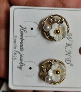Korean 3D Flower Earring