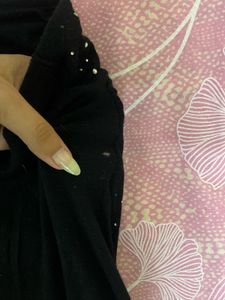Black Embellished Bandeau Top