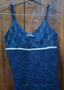 Blue Lace Camisole Top