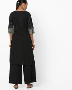 Aurelia Black Printed Kurta – Elegant