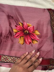 Beautiful Floral Print Saree