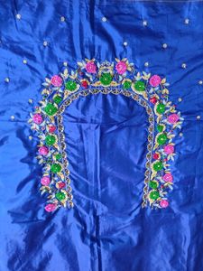 Maggam work Unstitched Blouse Piece
