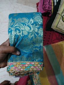Sale New Saree Crush Multicolour With Border