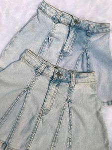 H&amp;M Denim Mini Skirt