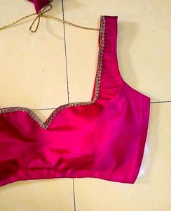 Silk Padded Back Hook Blouse