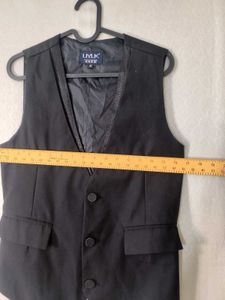 Korean Fit Men's Black Formal Vest